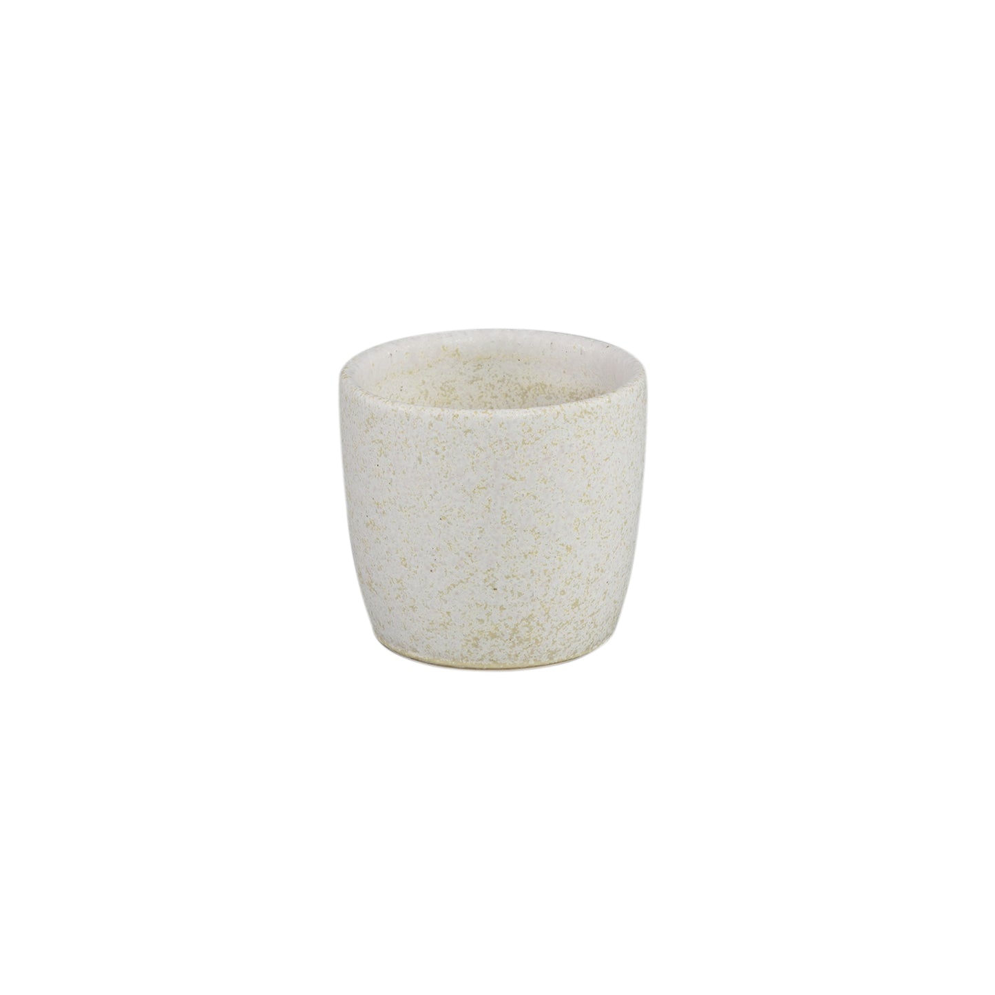 Braxton Wit Glazuurde Keramische Pot XS Set van 12 Stuks - 12 Sets 7x7.5x7.5 cm