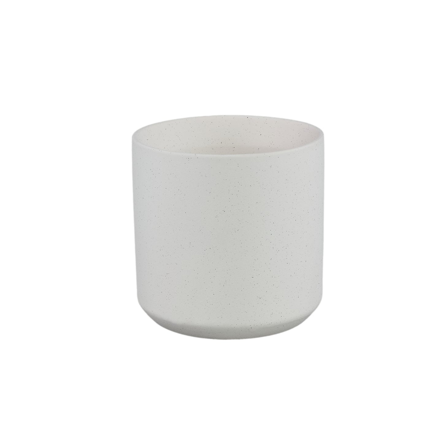 Fatima Witte Ronde Keramische Pot XL Set van 4 - 4 Sets 21x21x21 cm