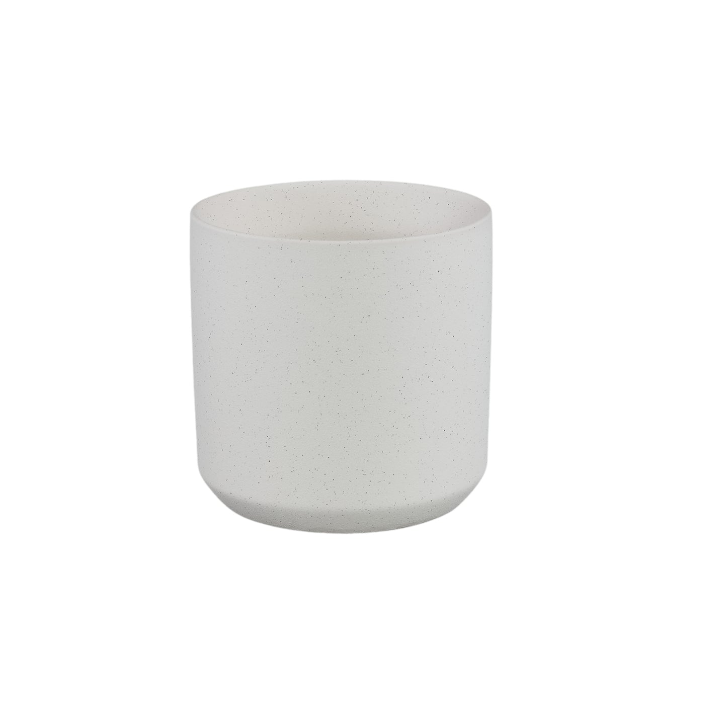 Fatima Witte Ronde Keramische Pot Set van 4 Stuks L - 4 Sets 19x19x19 cm