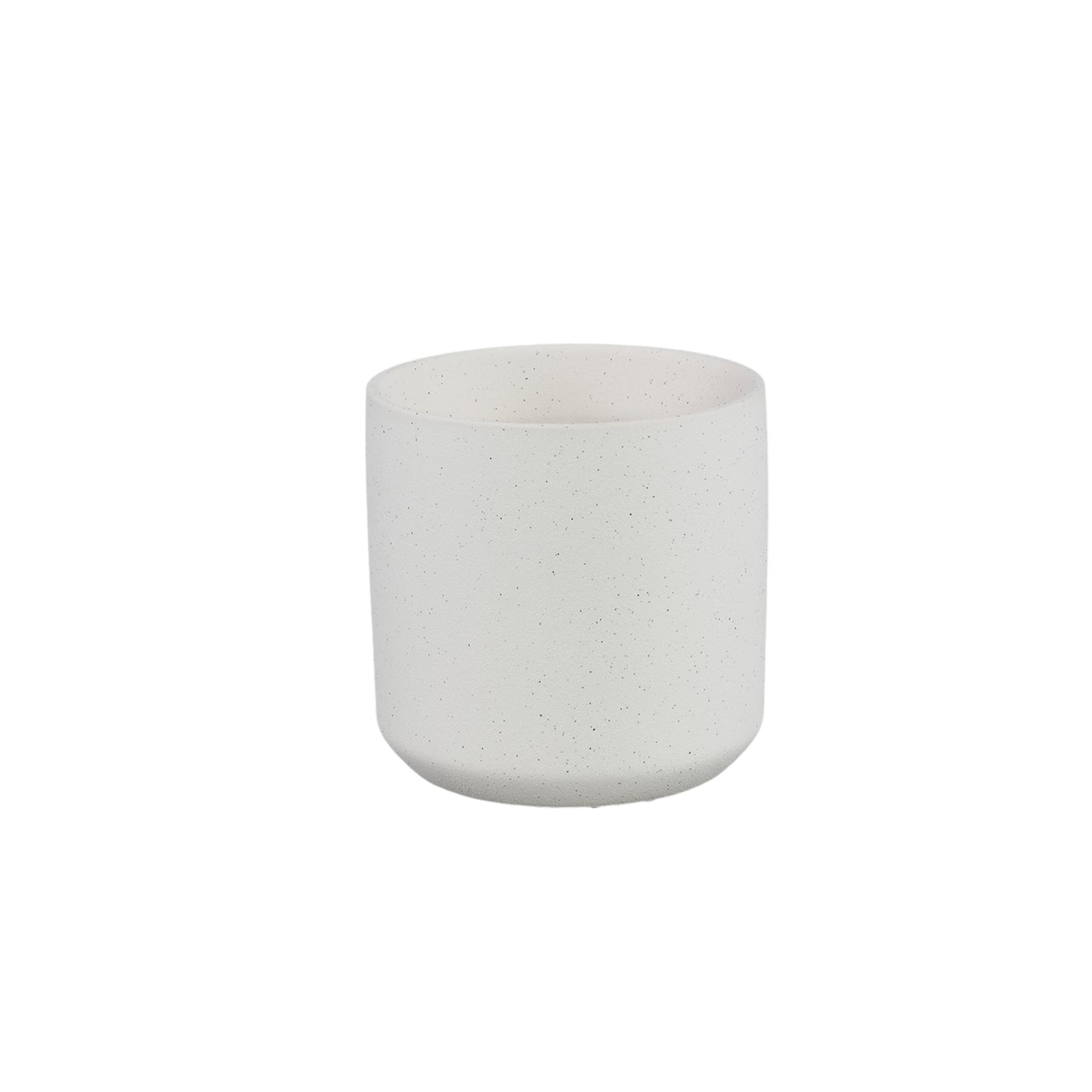 Fatima Wit Ronde Keramische Pot S Set van 12 Stuks - 12 Sets 13.5x13.5x13.5 cm