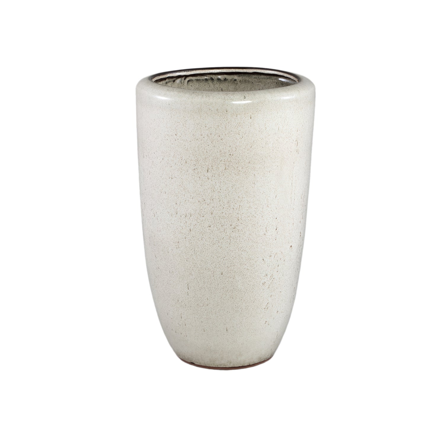 Kyleigh Beige Ronde Keramische Pot Glad Hoog L 58x35x35 cm