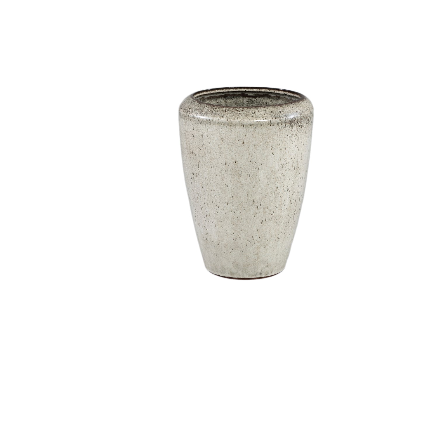 Kyleigh Beige Ronde Keramische Pot Glad Set van 2 Stuks - 2 Sets 29x21.5x21.5 cm