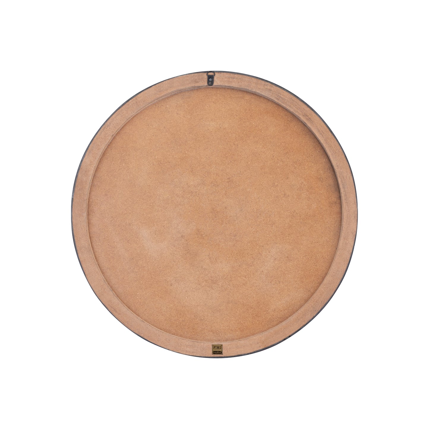 Hallie Zwart En Wit Houten Rond Wandpaneel Swirl 60x60x3 cm