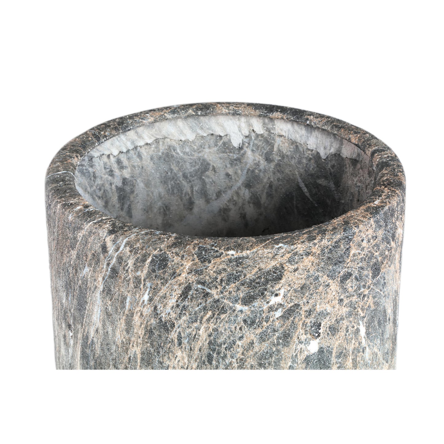 Miah Grijze Keramische Pot Set Van 2 High 74x40x40 cm