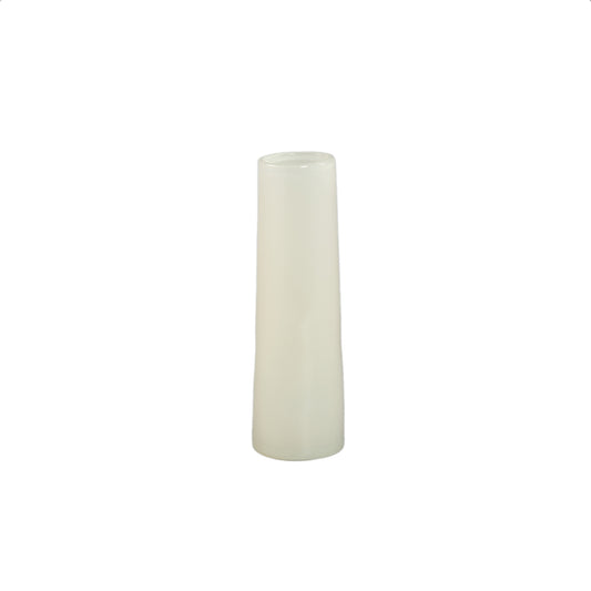 Saelah Cream Glazen Vaas Rond Klein S - Set van 12 23.5x7x7 cm