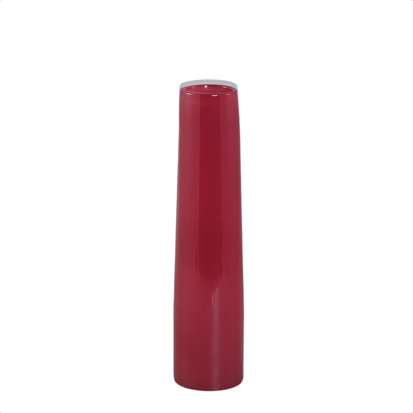 Saelah Donkerroze Glazen Vaas Rond Set van 6 Stuks M - 6 Sets 30x7x7 cm