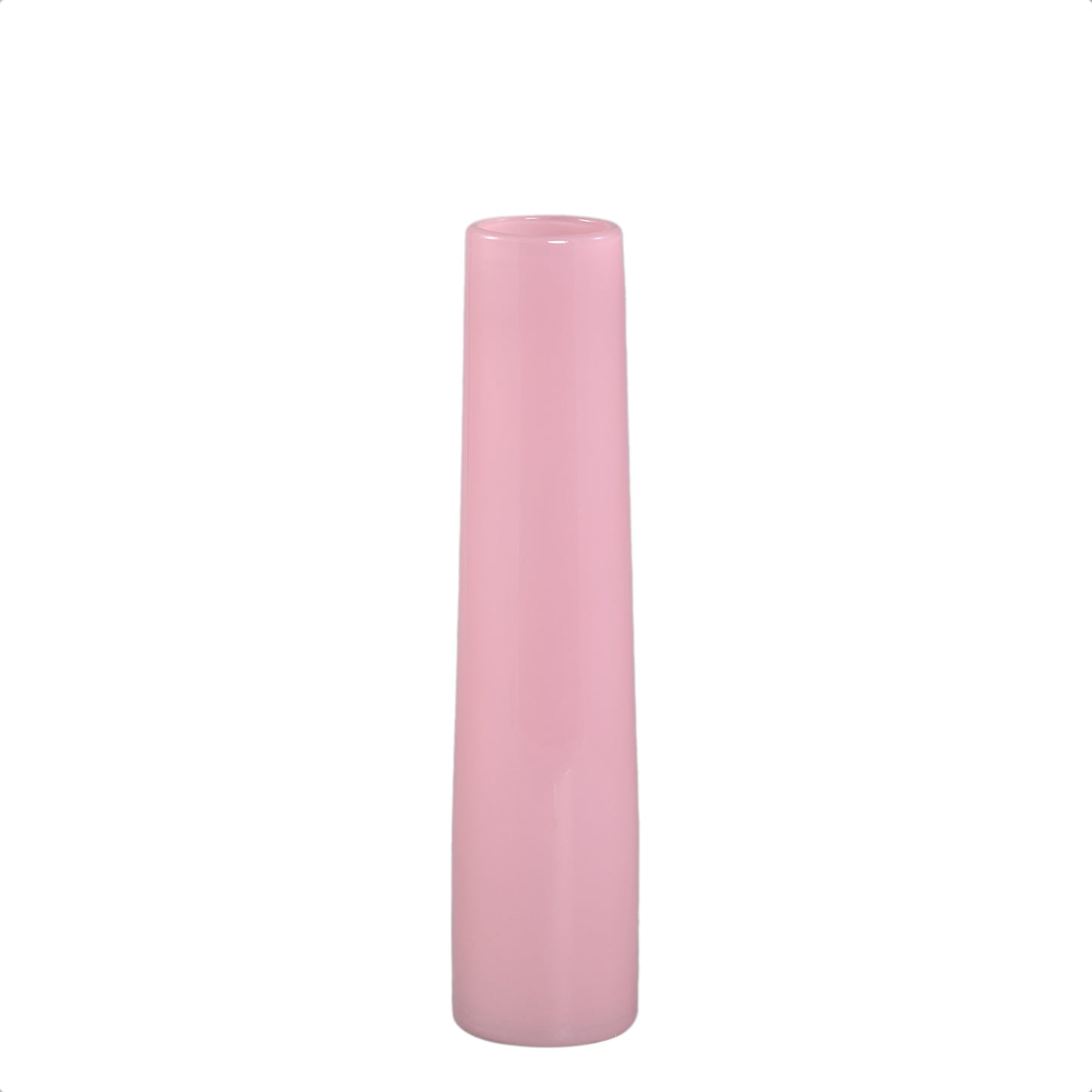 Saelah Lichtroze Glazen Vaas Rond Set van 6 Stuks M - 6 Sets 30x7x7 cm