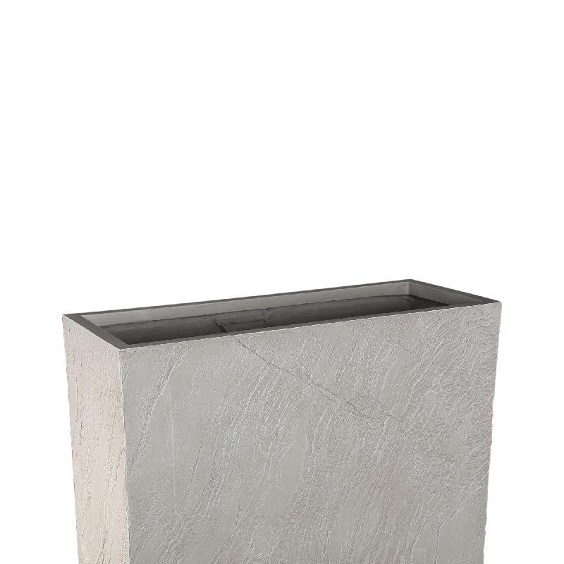Berwin Beige Fiber Cement Rotsblok Pot Set van 2 Rechthoekig 92x80x30.5 cm