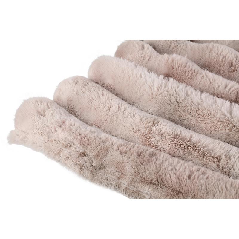 Divvo Beige Fleece Dik Geruite Plaid L 2x240x220 cm