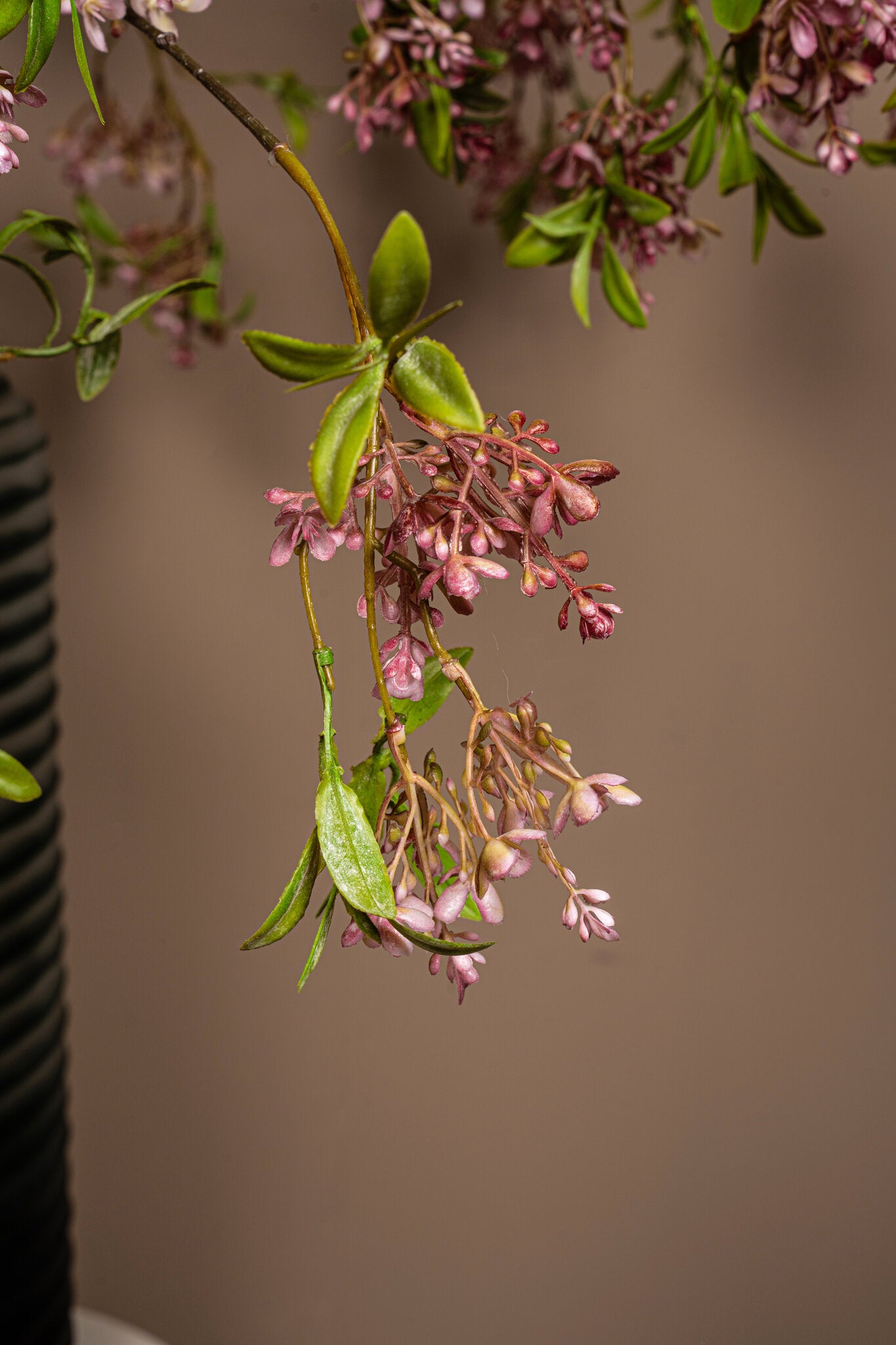 Blossom Flower Roze Wilde Bloesem Spray Met Bladeren - Set van 6 120x72x40 cm