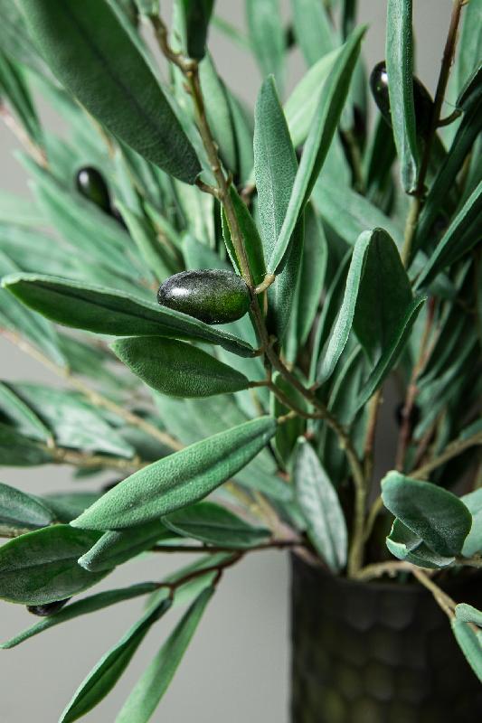 Leaves Plant Groene Olijfblad Spray Klein - Set van 12 48x37x30 cm