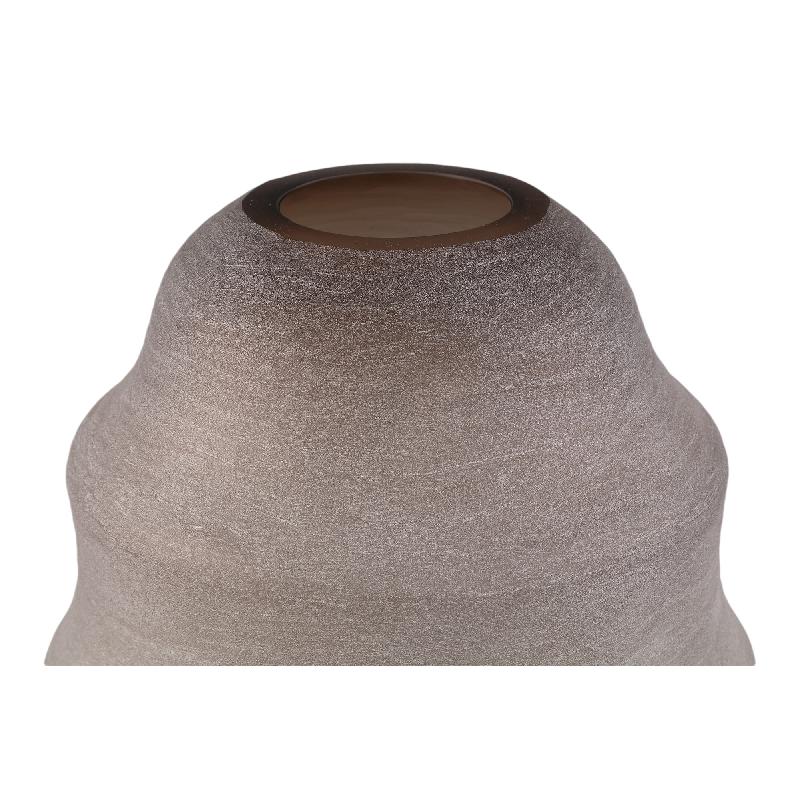 Elladie Beige Ronde Glazen Gelaagde Vaas Hoog 42x31x31 cm