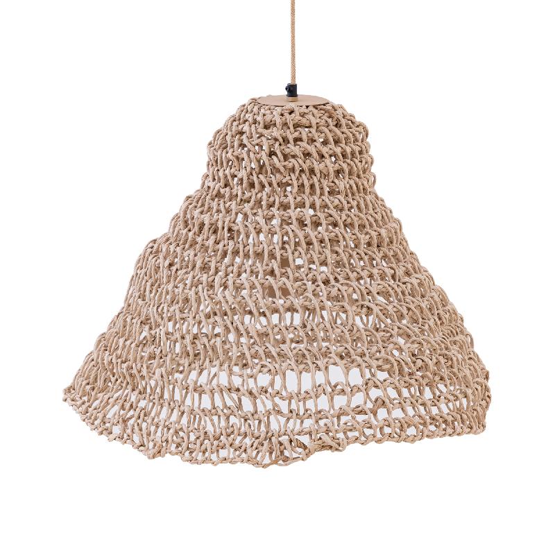Dayo Natuurlijke Papieren Touw Hanglamp Open Rond 44x58x58 cm