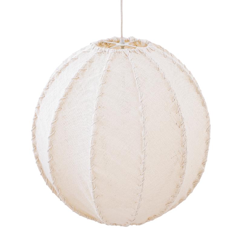 Myka Crème Jute Hanglamp Bolvorm L 58x56x56 cm