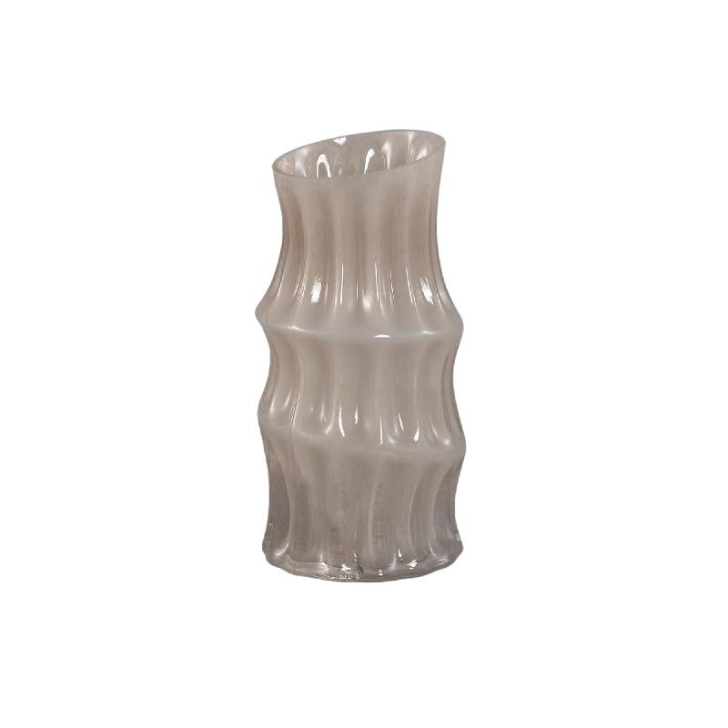 Anvi Crème Glazen Vaas Hoekig Gevormd Set van 4 Stuks 30x15x15 cm