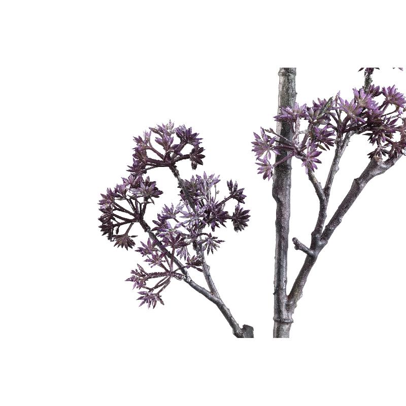 Twig Plant Donkerpaarse Kornoelje Spray - Set van 6 110x45x8 cm
