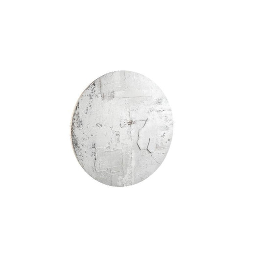 Darvel Crème Canvas Handgeschilderd Wandpaneel Ruw M 90x90x3.5 cm