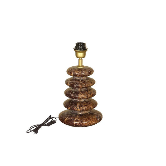 Inisha Bourgondische Marmer Gelaagde Tafellamp Voet 23x19x19 cm