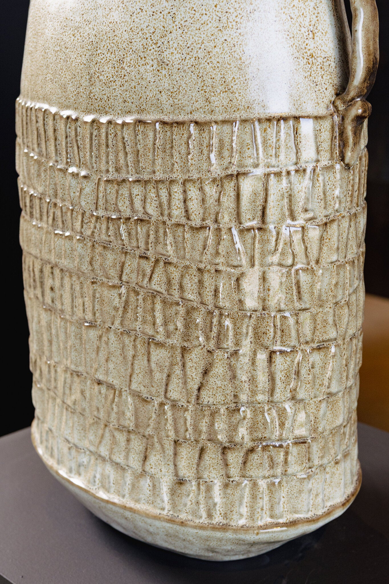 Telise Beige Keramische Decoratieve Amfora Vaas 49x34x25 cm
