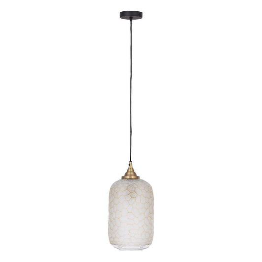 Nore Helder Geslepen Glazen Hanglamp Groot 28x18x18 cm