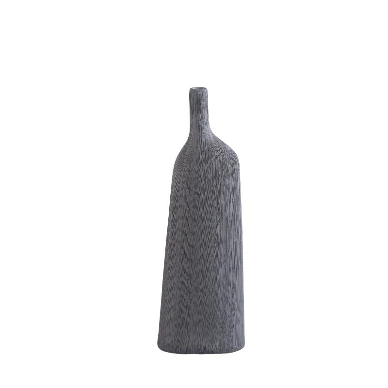 Clyde Donkergrijs Keramische Fles Onregelmatige Vorm Set van 4 41x14x7 cm