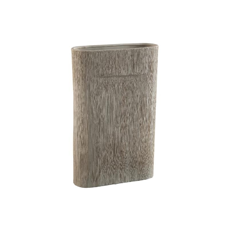 Elenia Khaki Keramische Ovale Pot Fine Lines Set van 2 Stuks L 48.5x31.5x11 cm