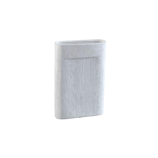 Elenia Witte Keramische Ovale Pot Fijne Lijnen S – Set van 4 Stuks 34.5x23x8.5 cm