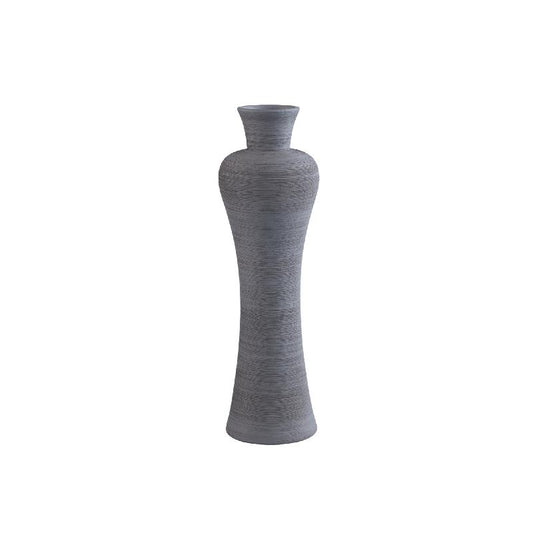 Marla Donkergrijs Keramische Vaas Rond Smalle Hals Set van 4 Stuks 44x14.5x14.5 cm