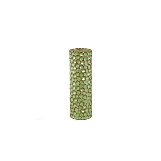 Mayron Groene Keramische Ronde Vaas Bellenpatroon M - Set van 12 20x6.5x6.5 cm