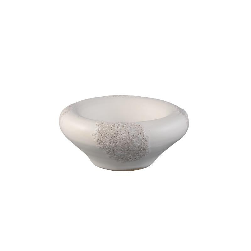 Dangelo Witte Keramische Schaal Rond S Set van 6 Stuks 7x16.5x16.5 cm