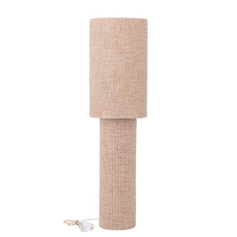 Devi Taupe Staande Lamp met Ronde Voet 109x29x29 cm