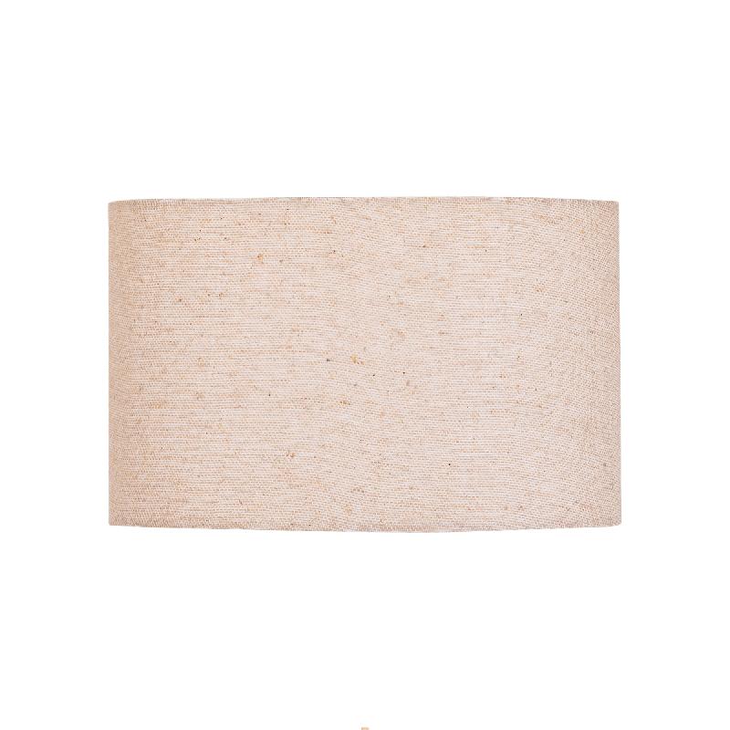 Devi Natuurlijke Linnen Wandlamp Afgeronde Rechthoek Laag 20x27x18 cm