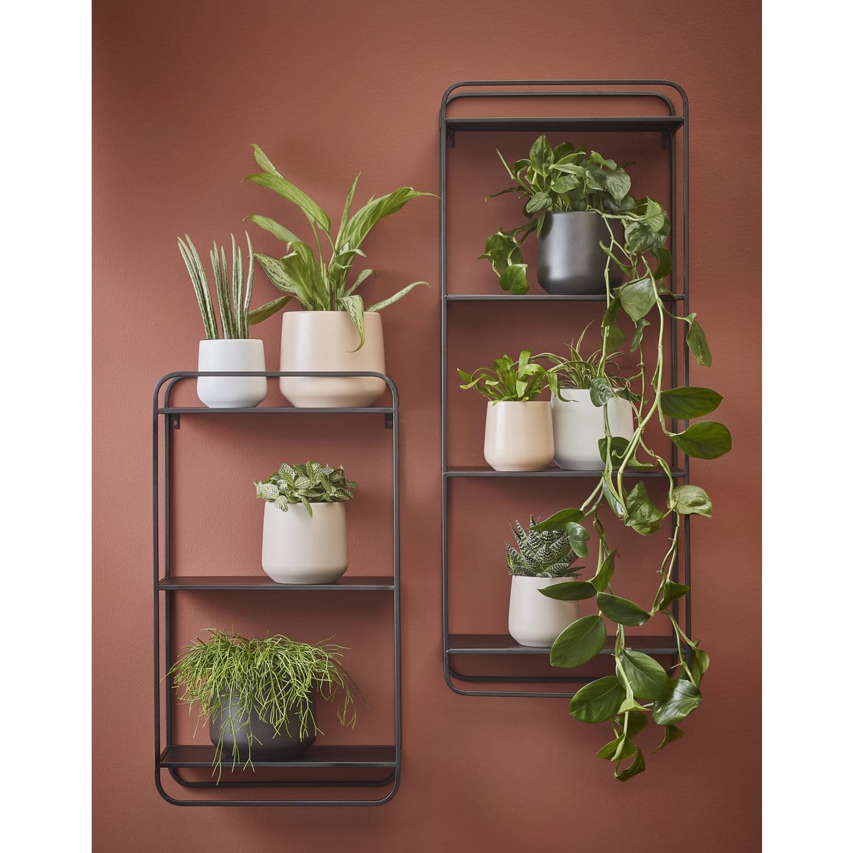Mica Decorations Amber Bloempot - H26 x Ø28 cm - Mat - Wit