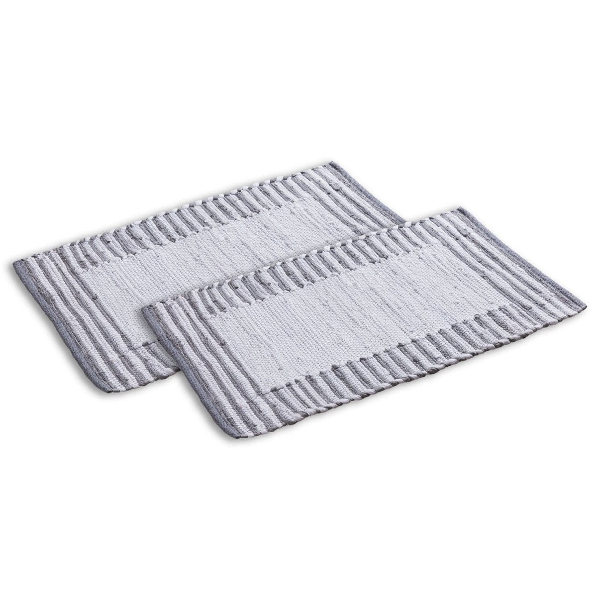 Voglrieder kreatives Wohnen Badkamertapijt set van 2 grote 80 x 50 cm 100% katoenen badmat badmat Chindi