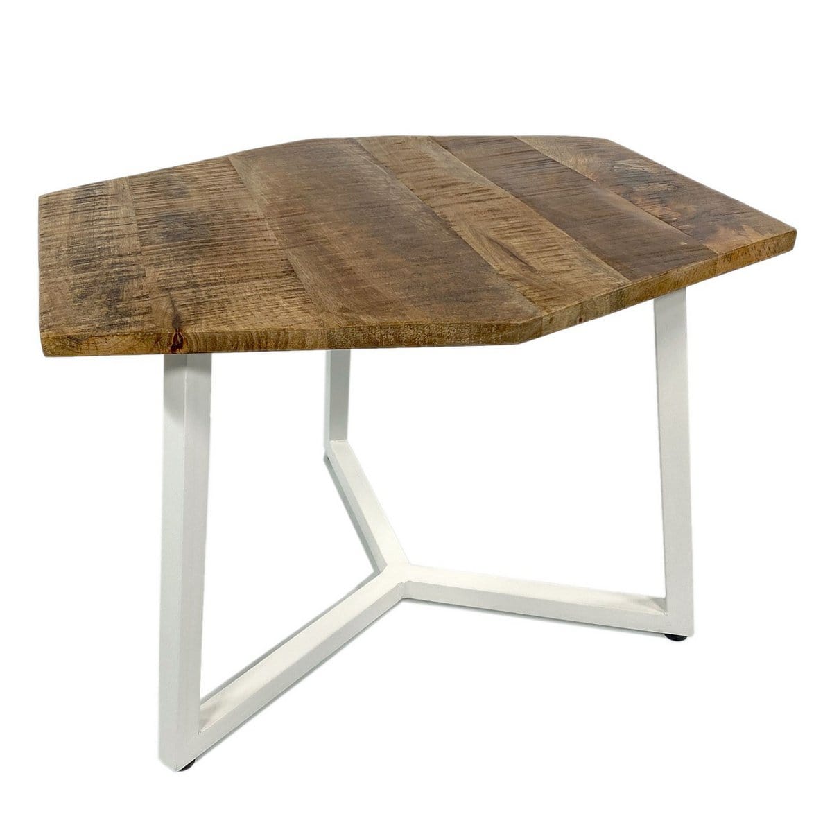 Voglrieder kreatives Wohnen Bijzettafel 56 x 47 cm duurzame woonkamertafel salontafel Leuk metalen frame zwart wit
