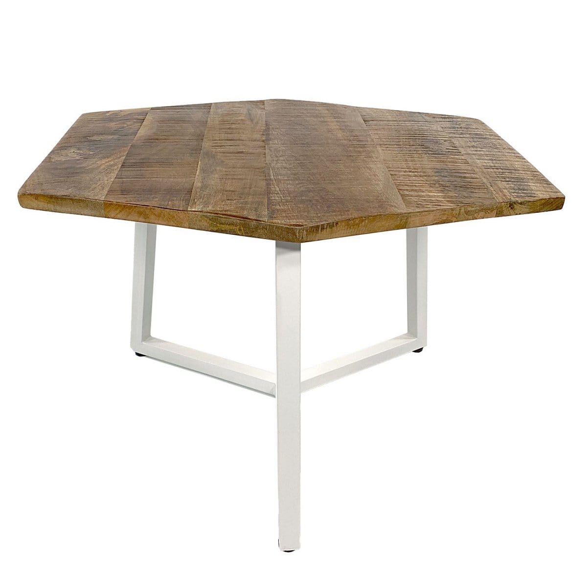 Voglrieder kreatives Wohnen Bijzettafel 56 x 47 cm duurzame woonkamertafel salontafel Leuk metalen frame zwart wit