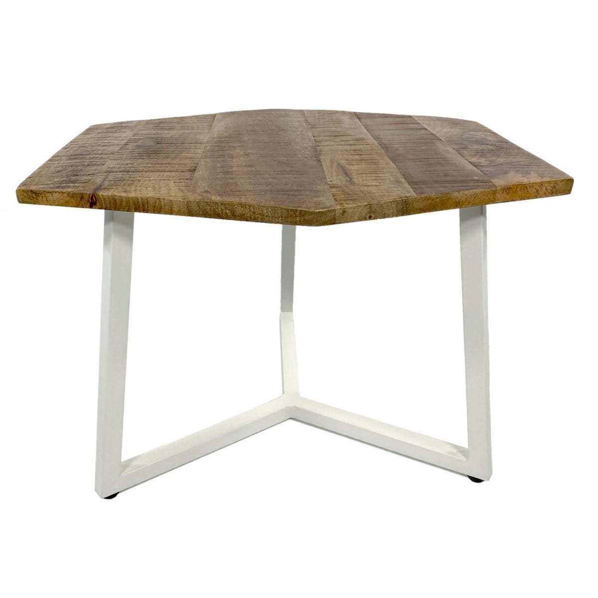 Voglrieder kreatives Wohnen Bijzettafel 56 x 47 cm duurzame woonkamertafel salontafel Leuk metalen frame zwart wit