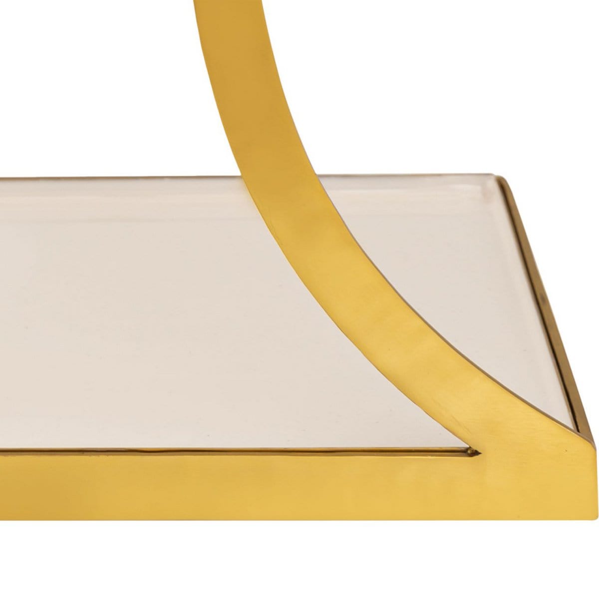 Voglrieder kreatives Wohnen Bijzettafel decoratieve tafel vierkant 40 H 45 cm lampentafel salontafel Eden tafel metaal goud en email