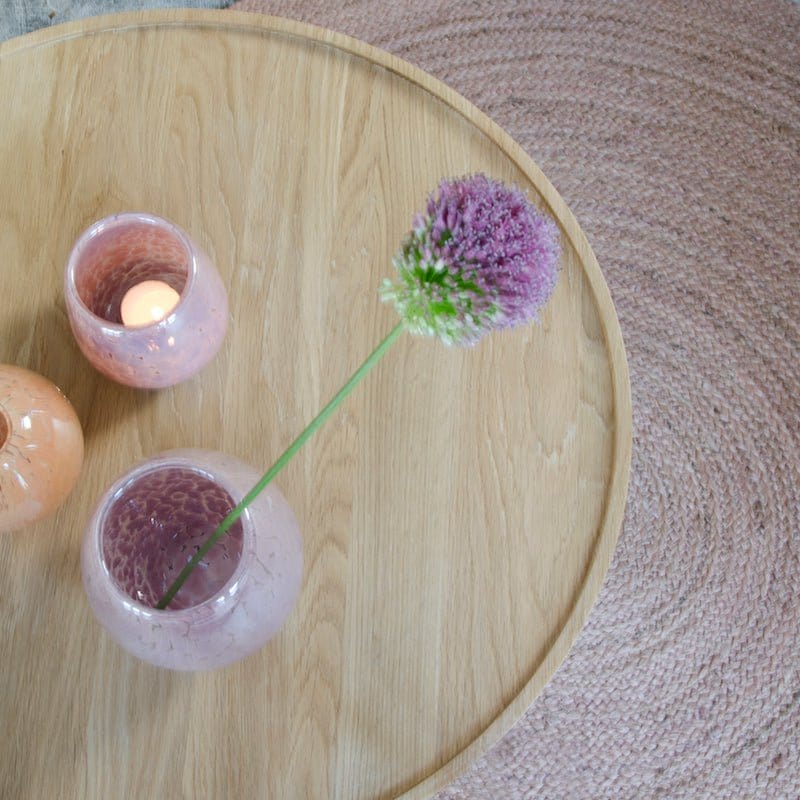Home Delight B.V. Bijzettafel Eiken rond 50cm