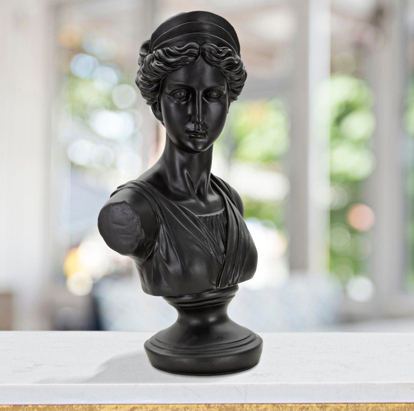 Mauro Ferretti BLACK ROMAN WOMAND STATUE CM 22X16X41