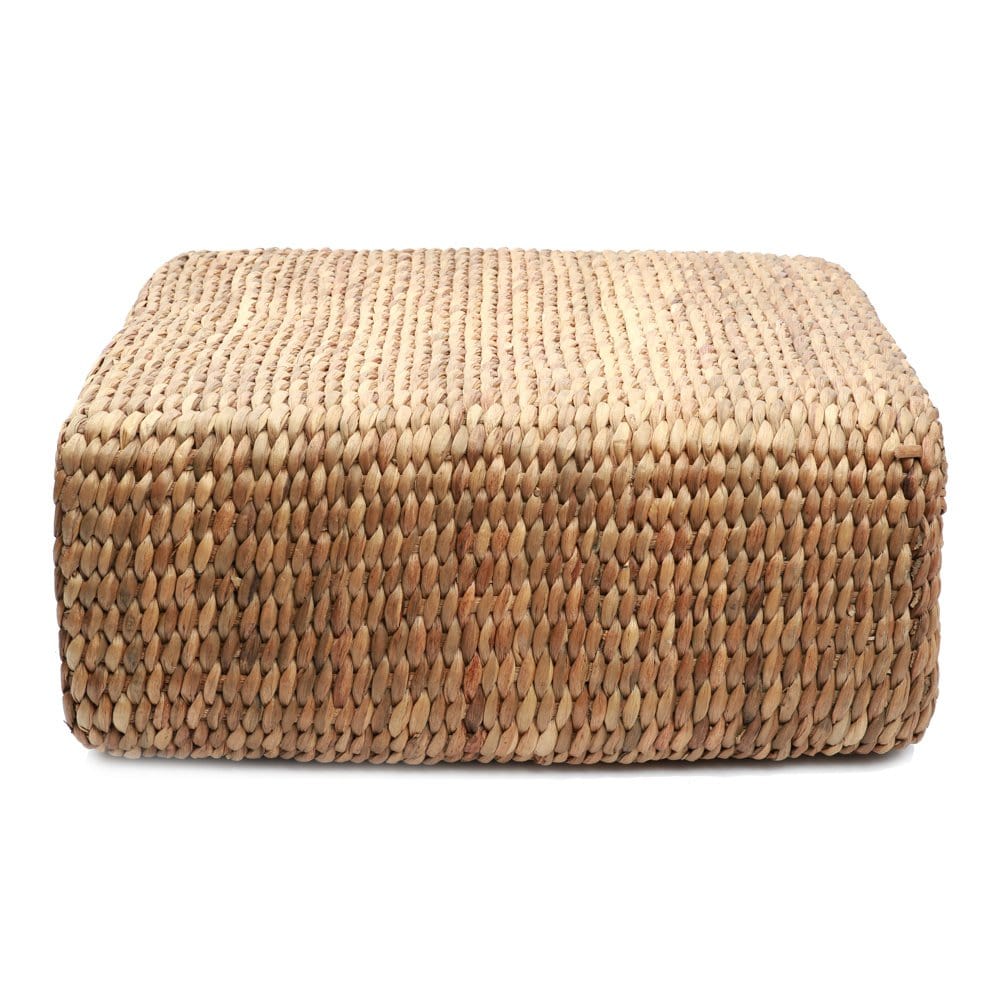 Bazar Bizar De Hyacint Poef Vierkant - Naturel - 60