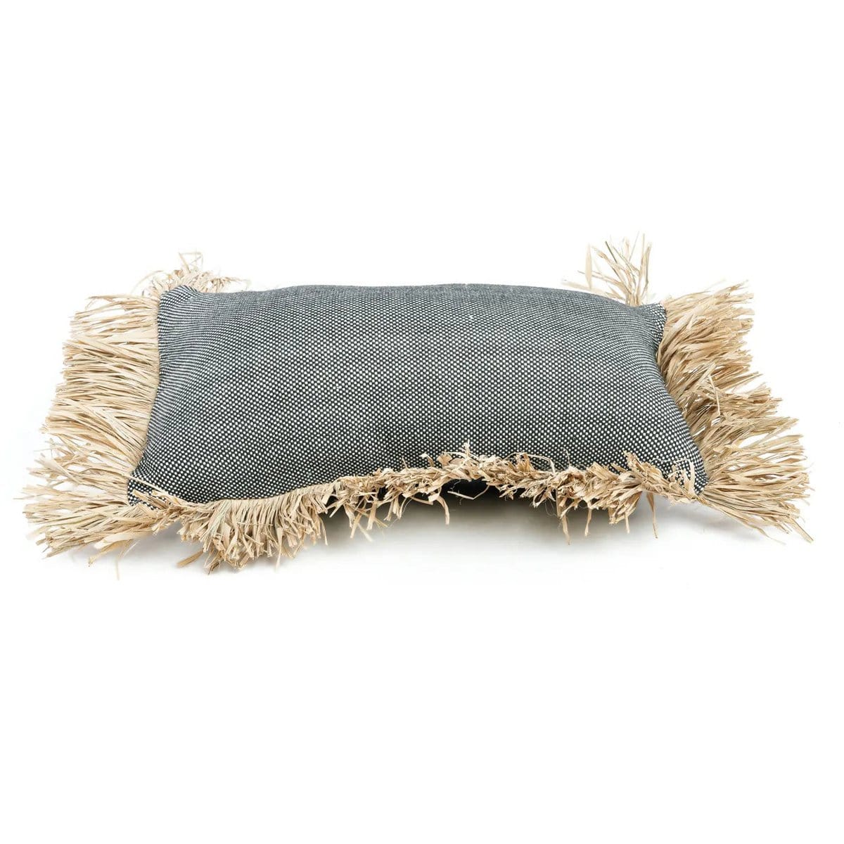 Bazar Bizar De Katoenen Bonita Kussenhoes - Naturel Zwart - 30x50
