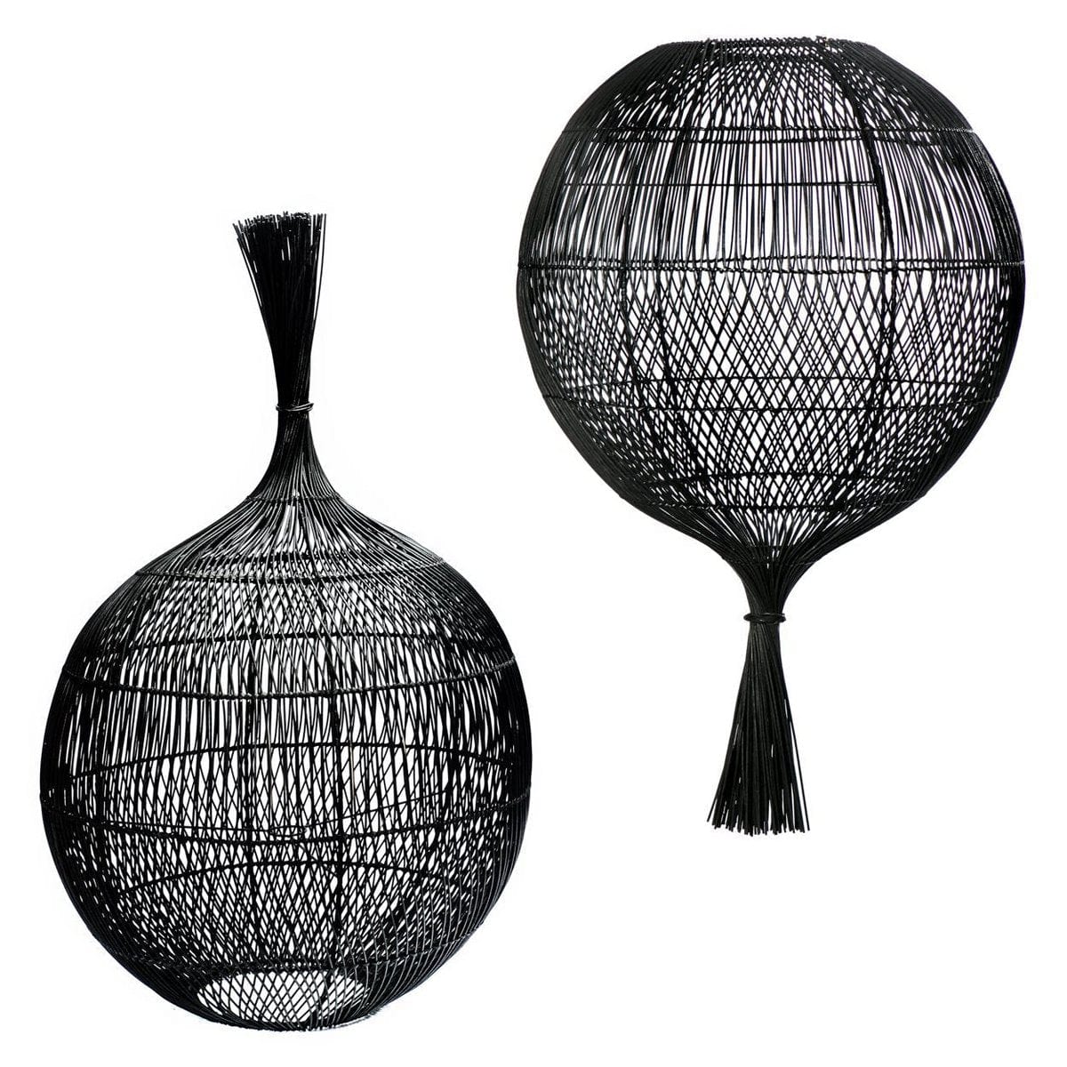 Bazar Bizar De Wonton Vloerlamp - Hanglamp - Zwart