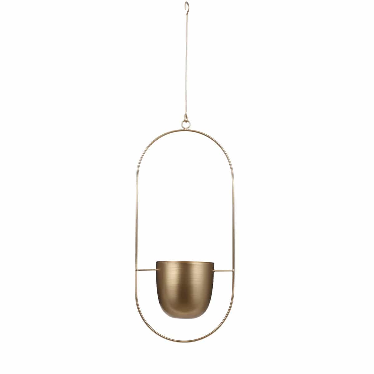 Mica Decorations Dexter Bloempot Hangend - L24 x B14 x H83 cm - Goud