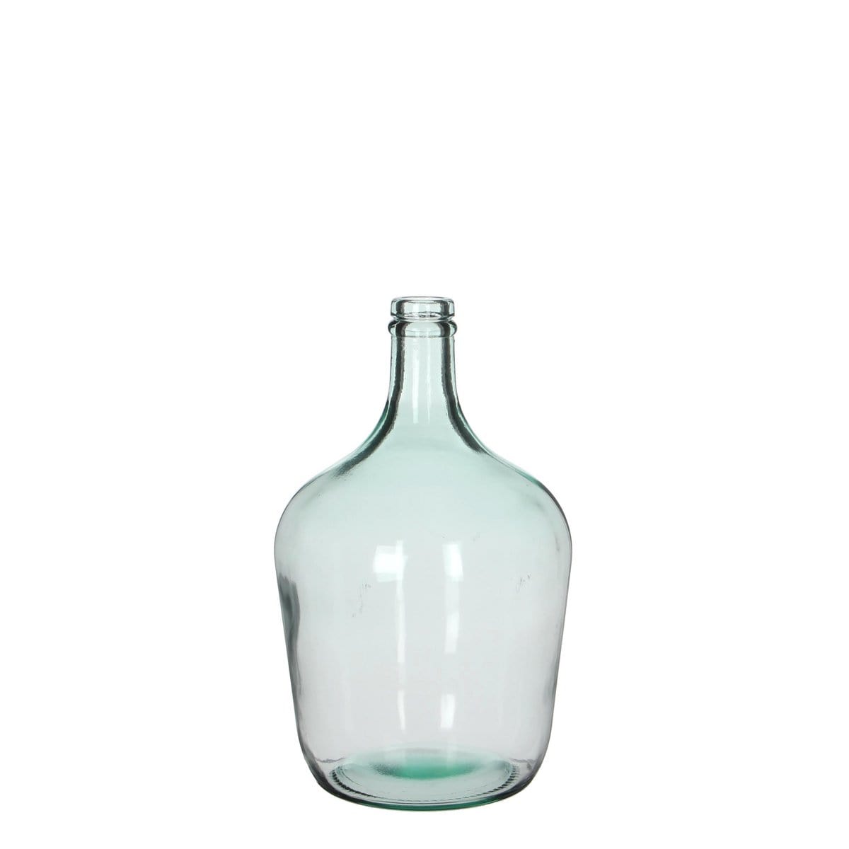 Mica Decorations Diego Fles Vaas - H30 x Ø18 cm - Gerecycled Glas - Transparant