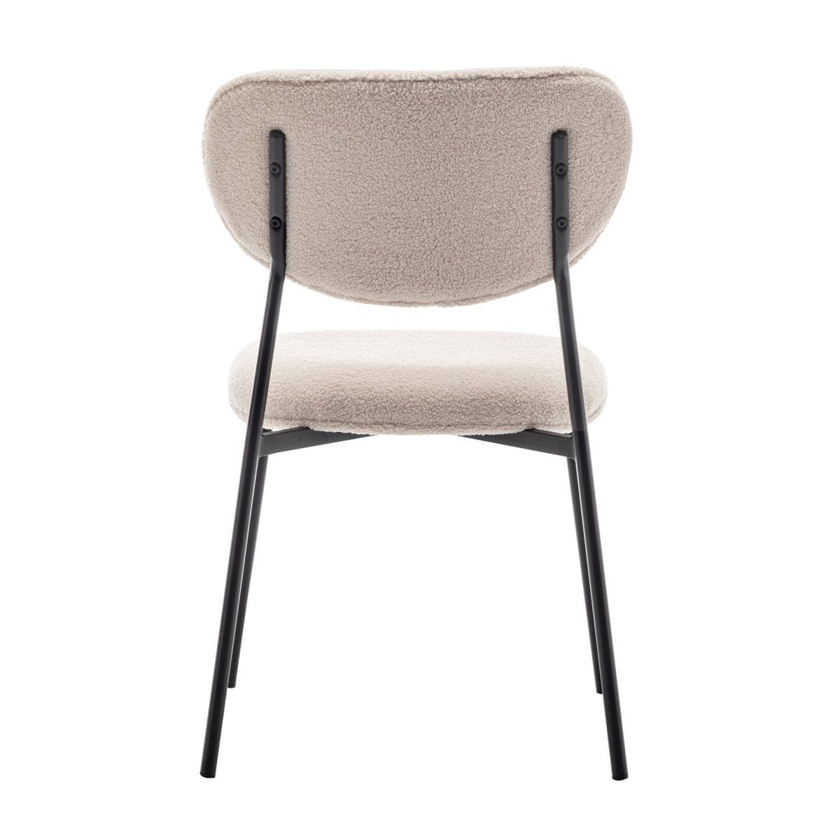 Criks Design Eetkamerstoel Amalia Teddy Beige Set van 2