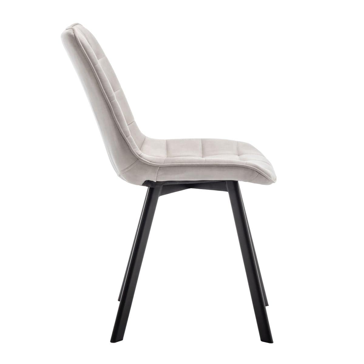 Criks Design Eetkamerstoel Felix Velvet Beige Set van 2