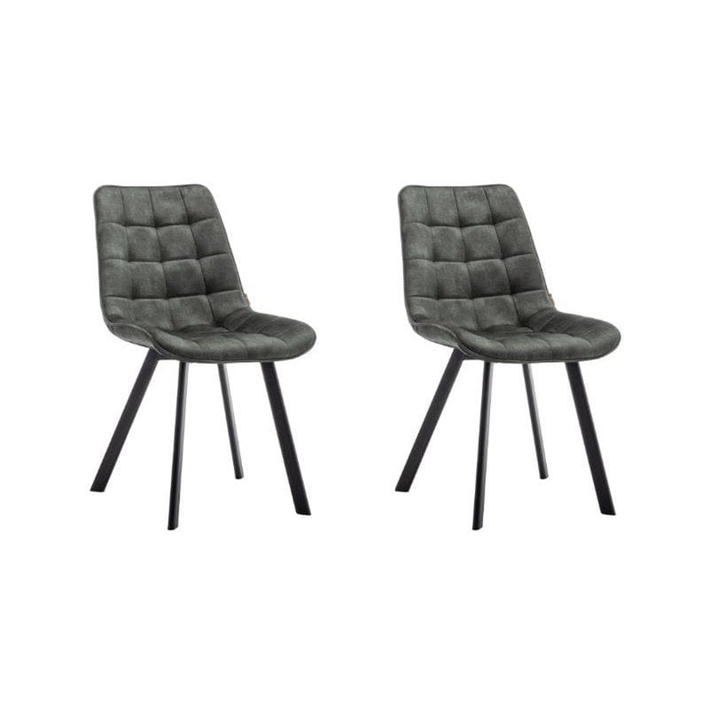Criks Design Eetkamerstoel Felix Velvet Groen Set van 2