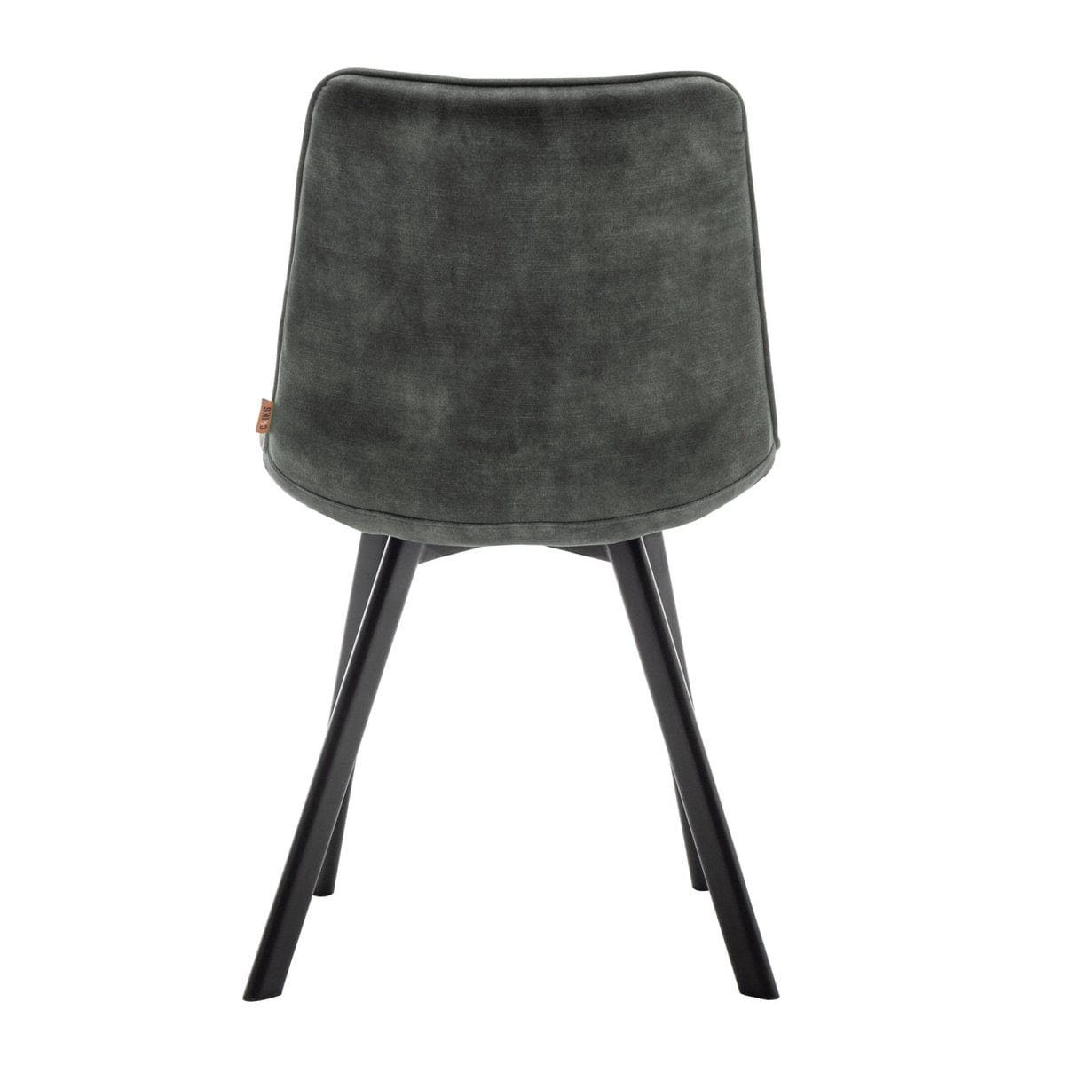 Criks Design Eetkamerstoel Felix Velvet Groen Set van 2