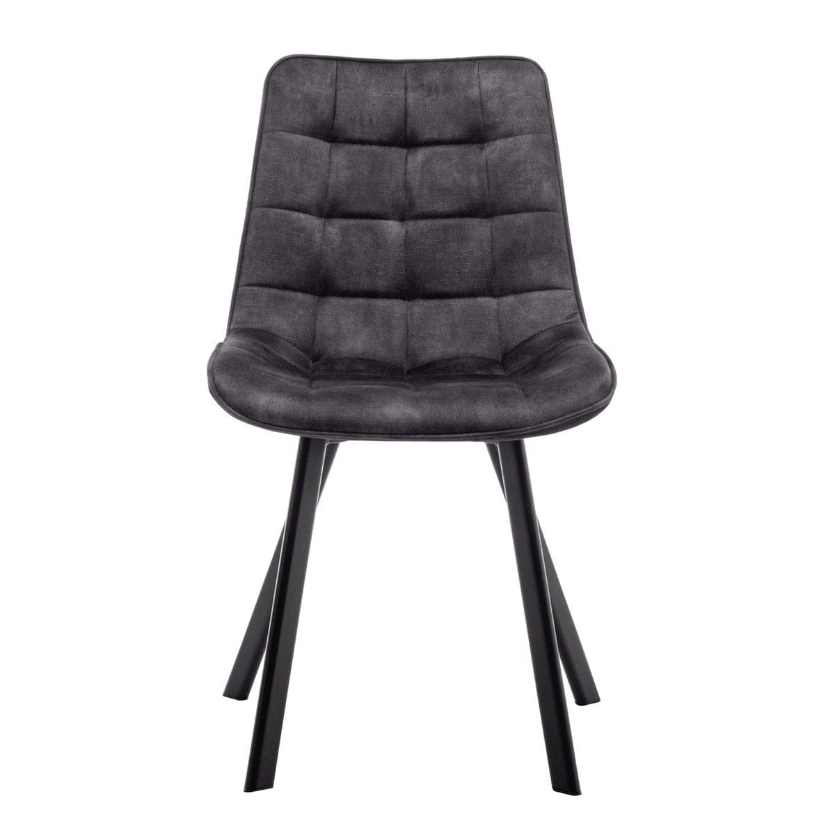 Criks Design Eetkamerstoel Felix Velvet Zwart Set van 2